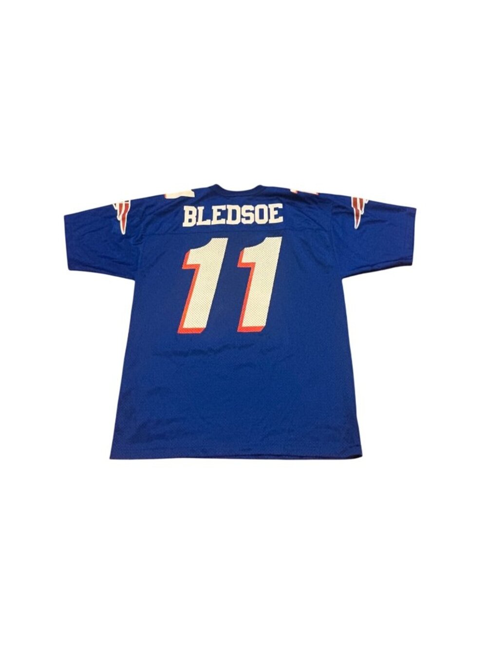 Vintage 90s New England Patriots Drew Bledsoe #11 Logo Athletic NFL Jersey Large